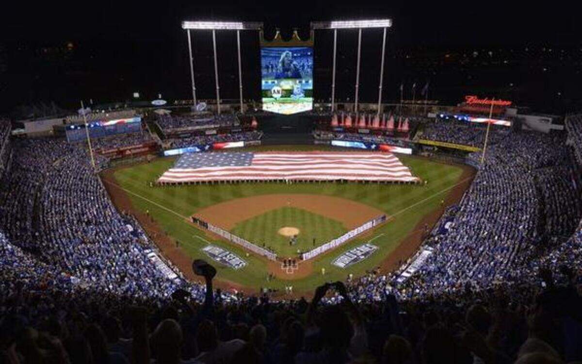 
Fans gathered Tuesday evening inside Kauffman Stadium for game one of the World Series between the Kansas City Royals and the San Francisco Giants.
