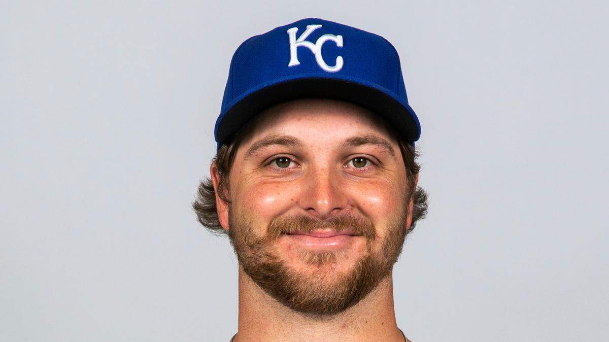 This is a 2021 photo of Jon Heasley of the Kansas City Royals baseball team. This image reflects the Kansas City Royals active roster as of Wednesday, Feb. 24, 2021 when this image was taken. (Rob Tringali/MLB Photos via AP)