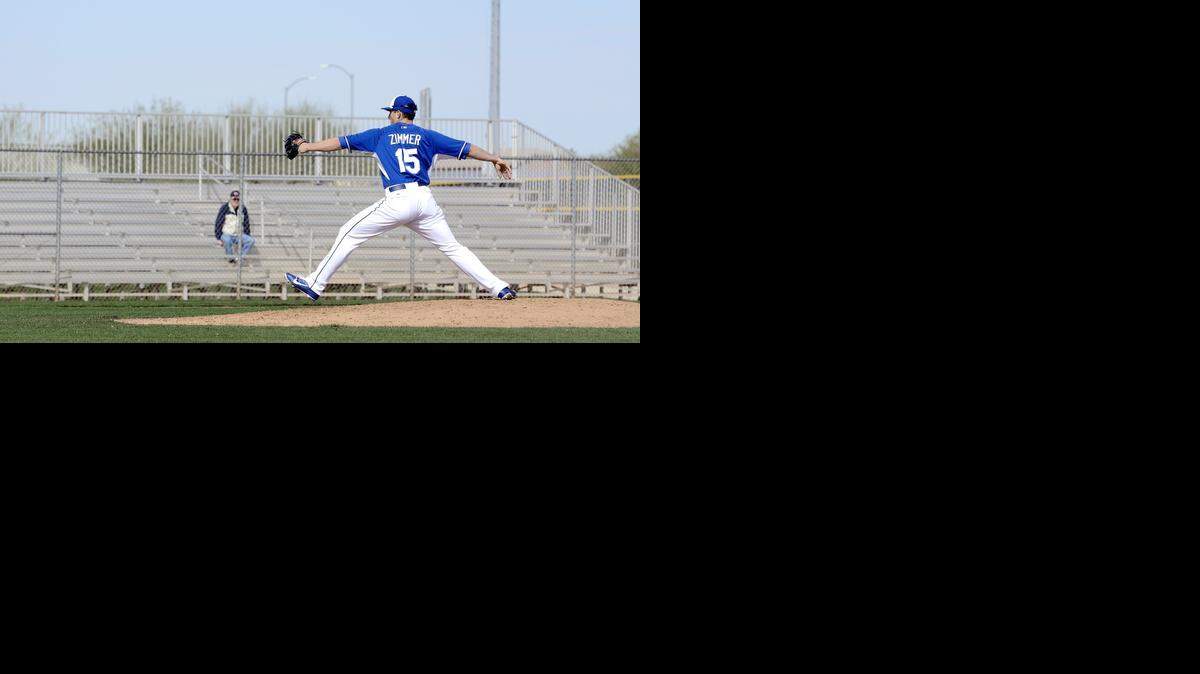 
Royals prospect Kyle Zimmer has finally gotten into some game action this season.



