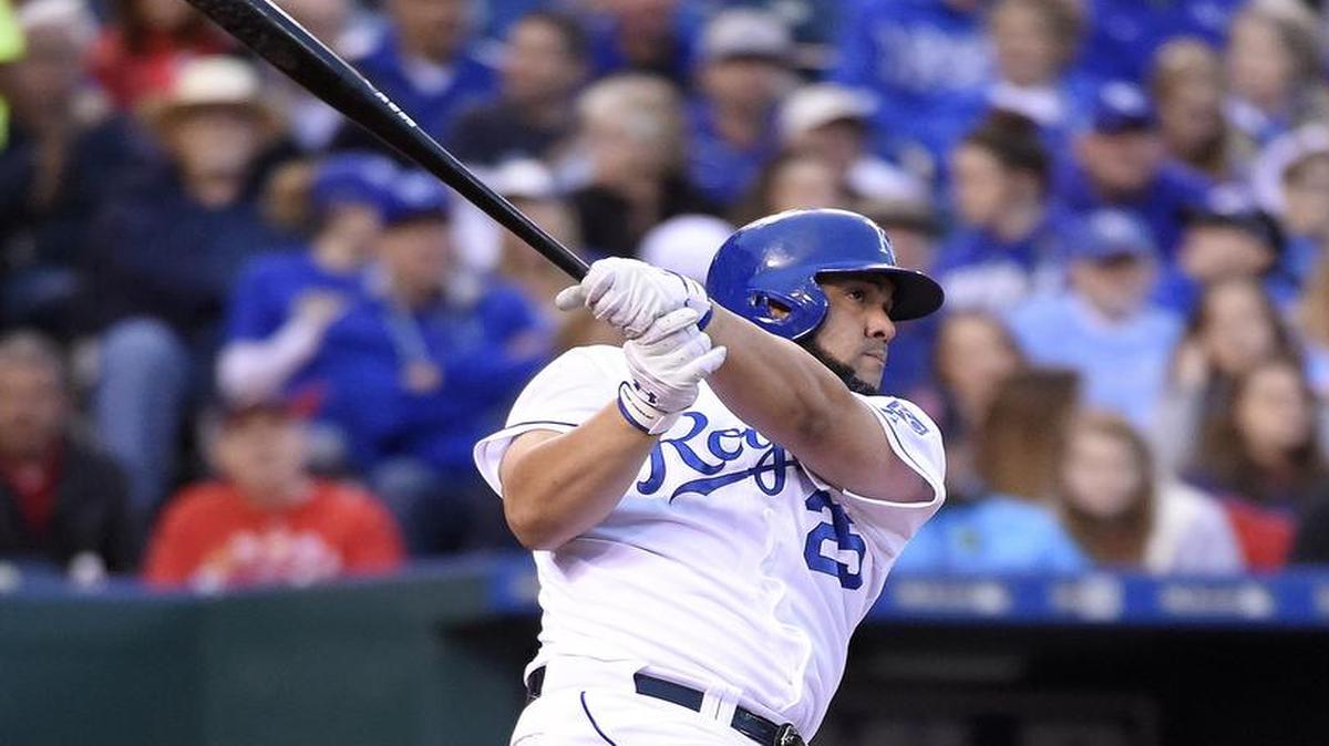 
Royals designated hitter Kendrys Morales launched his second home run of the night when he connected in the third inning Friday against the Cardinals.
