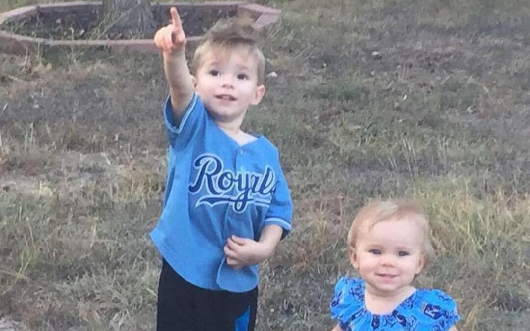 Wesley and Kim Georgeson’s two oldest children, Jet (left) and Stella, who is 2 and has never known the Royals to be anything but a playoff team.