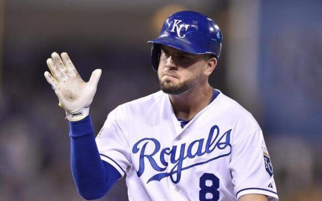 
Mike Moustakas has picked up the pace at the plate, as evidenced by his game-winning homer in the first game of the ALDS at Anaheim Thursday night.

