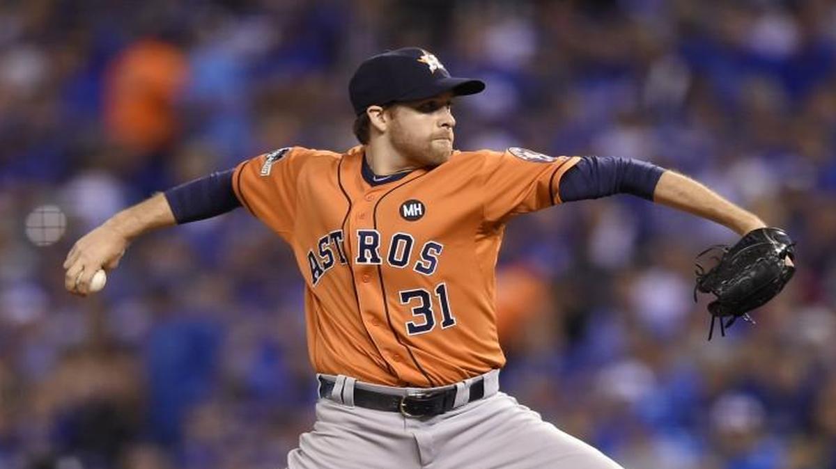 
Houston Astros starting pitcher Collin McHugh during Game 1 of the ALDS.
