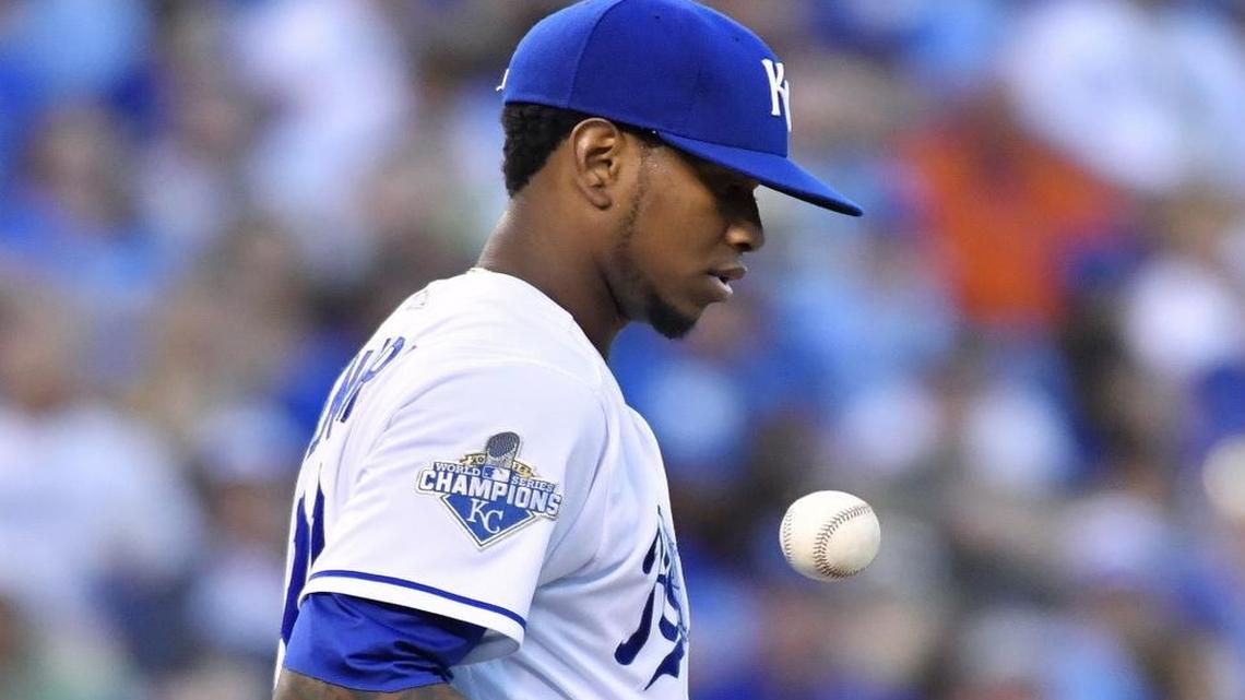 Yordano Ventura during a game last September.