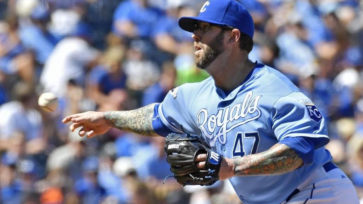 Kansas City Royals relief pitcher Peter Moylan, 37, is a side-arming specialist who has posted a 3.73 ERA and has become a critical member of the team’s bullpen.