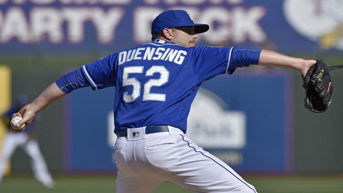 Kansas City Royals relief pitcher Brian Duensing.