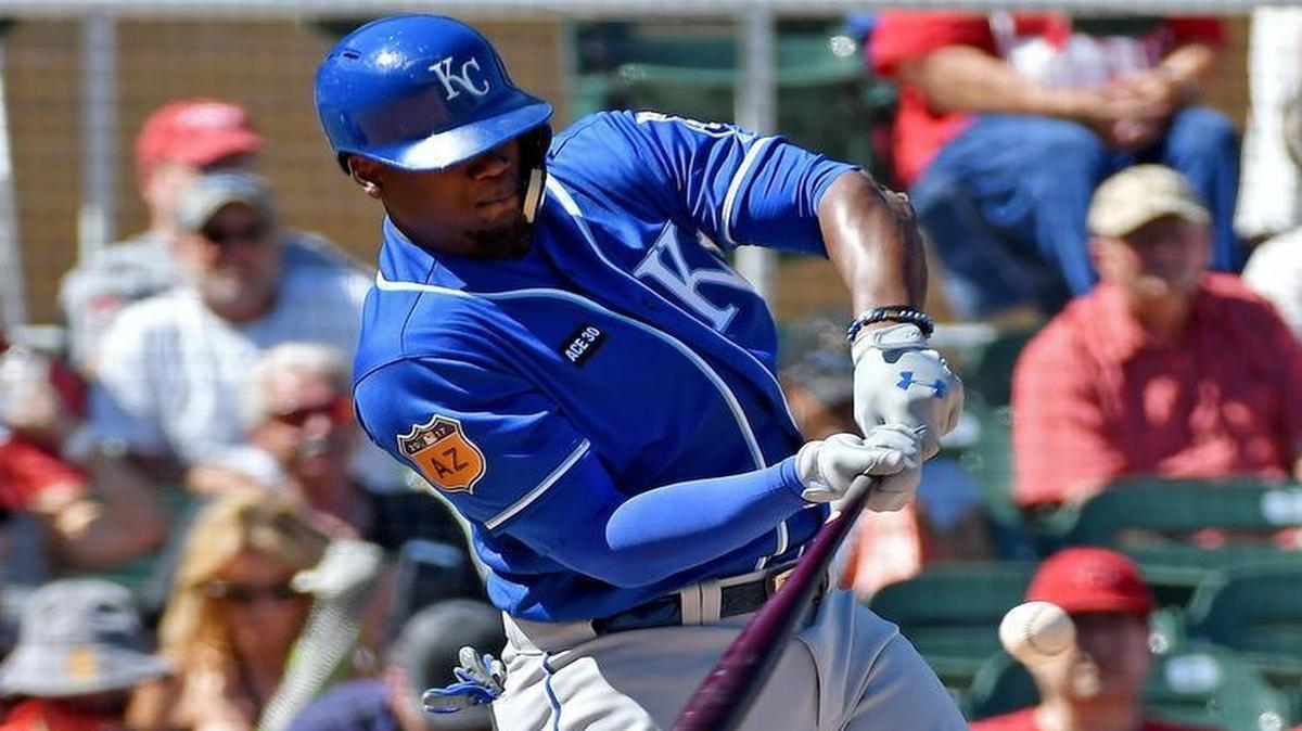 Royals outfielder Jorge Soler hit a home run in Tuesday’s game, but he could start the regular season on the disabled list because of a strained oblique.