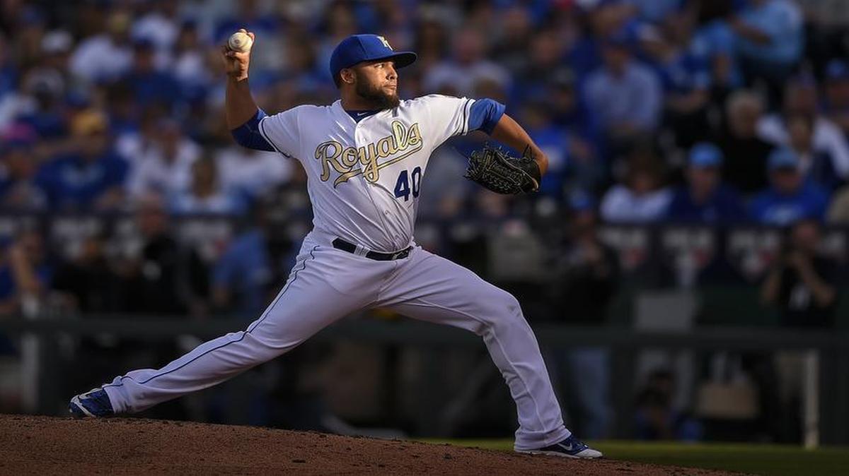 Royals relief pitcher Kelvin Herrera is throwing a slider more often.