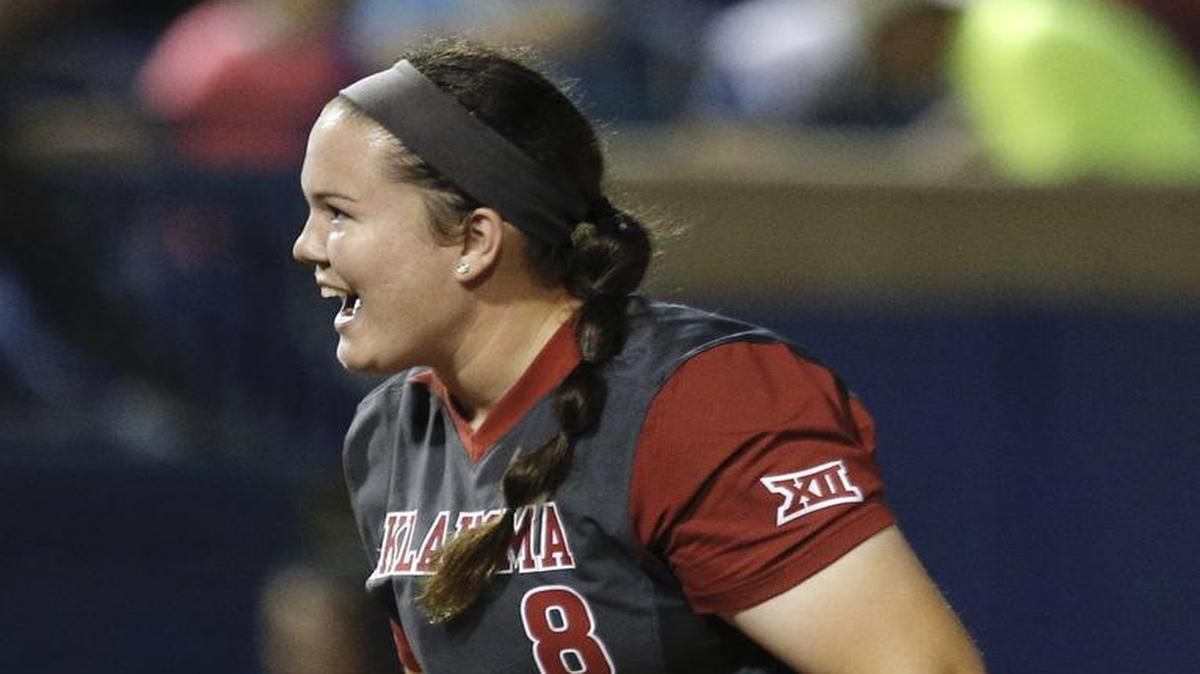 Oklahoma pitcher and Independence native Paige Parker recently made an impression on Royals catcher Drew Butera.
