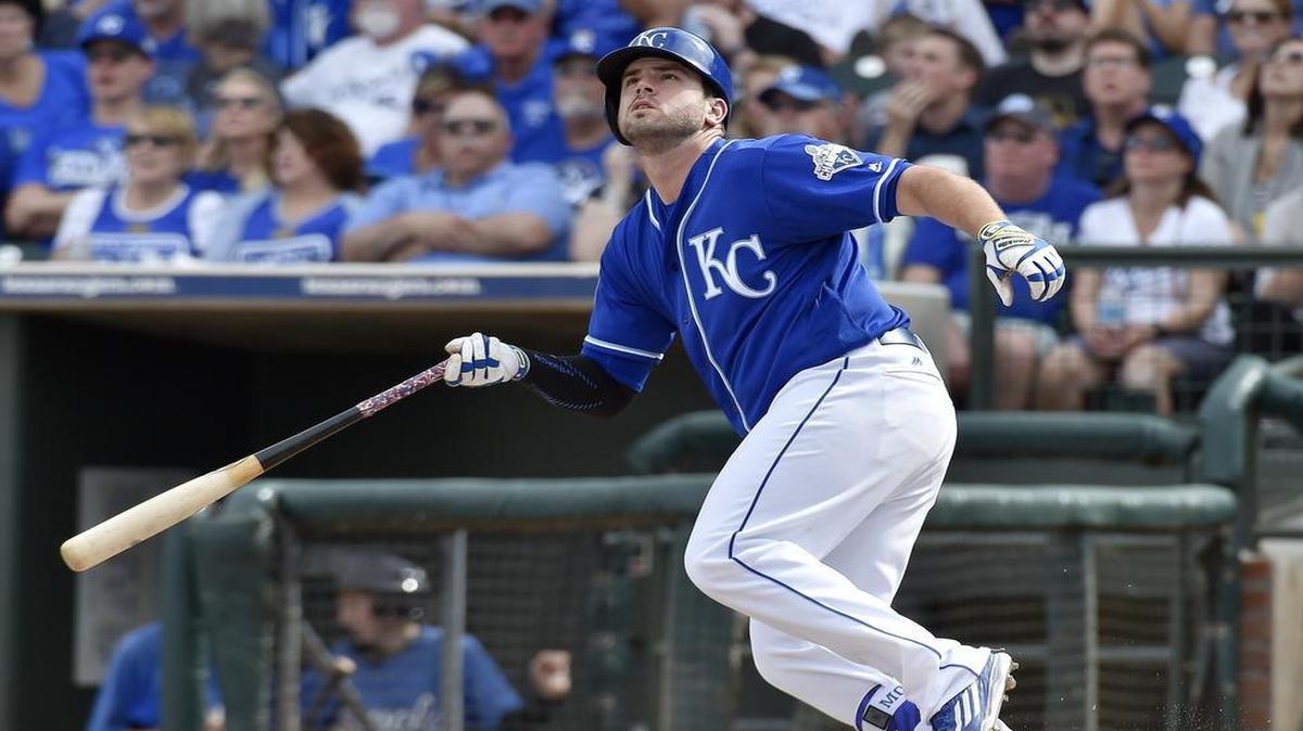 Mike Moustakas was batting .500 in seven games entering Monday.