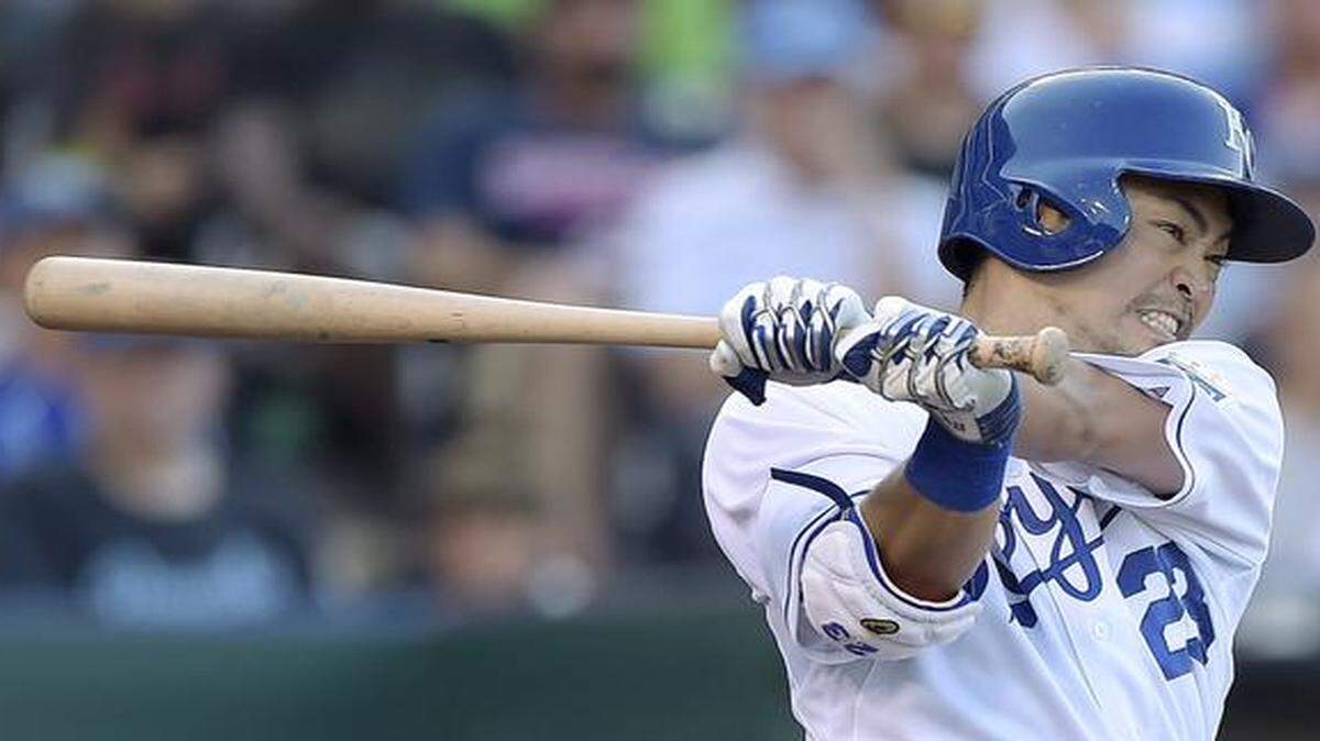 
Royals outfielder Nori Aoki.
