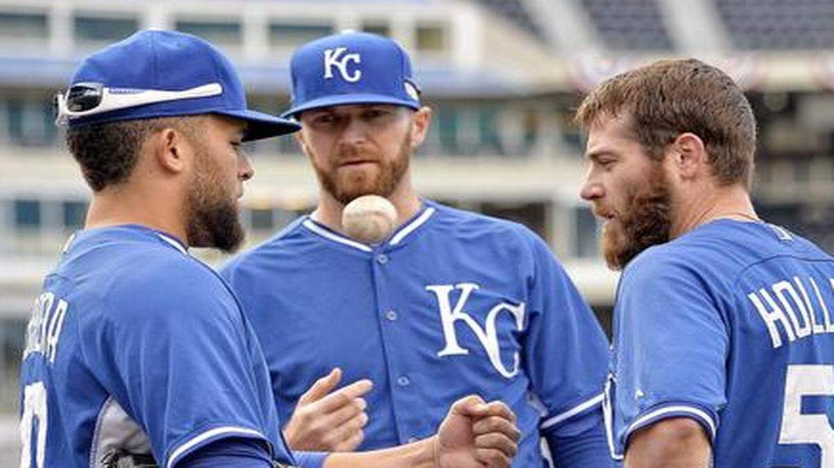 
For now, the Royals aren’t willing to trade relief pitchers Kelvin Herrera (left), Wade Davis (center) and Greg Holland, sources have told The Kansas City Star.


