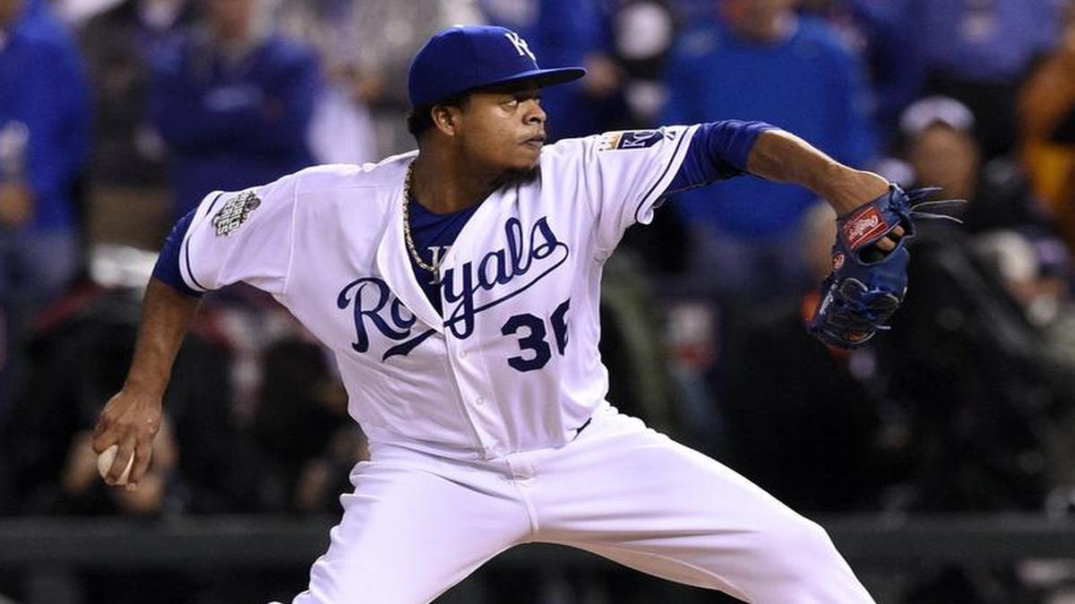 Royals pitcher Edinson Volquez delivered two quality starts in last year’s World Series.