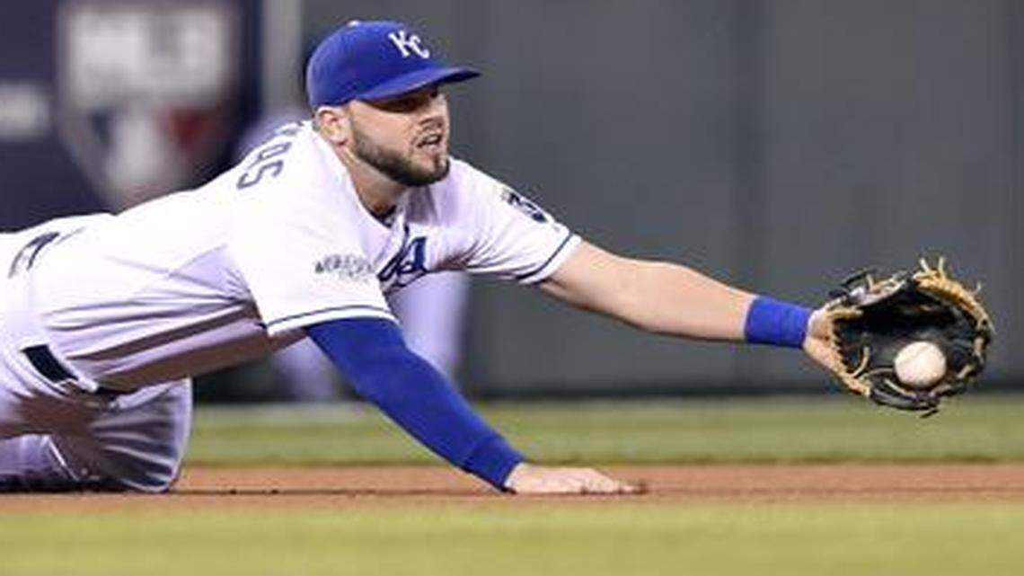 
“It would be very difficult to find a better alternative for us than Mike Moustakas (above) at third base,” Royals general manager Dayton Moore said Wednesday.
