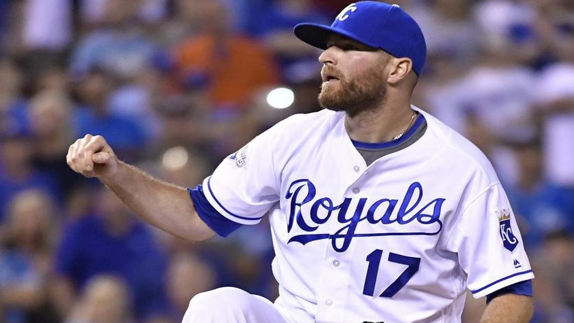 Kansas City Royals relief pitcher Wade Davis closed out the ninth inning of a 5-2 win against the Detroit Tigers on Saturday.