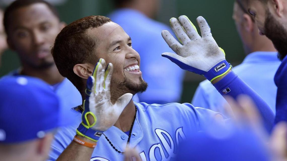 Kansas City Royals' Cheslor Cuthbert, seen here during a game in October, could see playing time at second base next season.