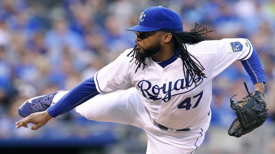 
Kansas City Royals starting pitcher Johnny Cueto.
