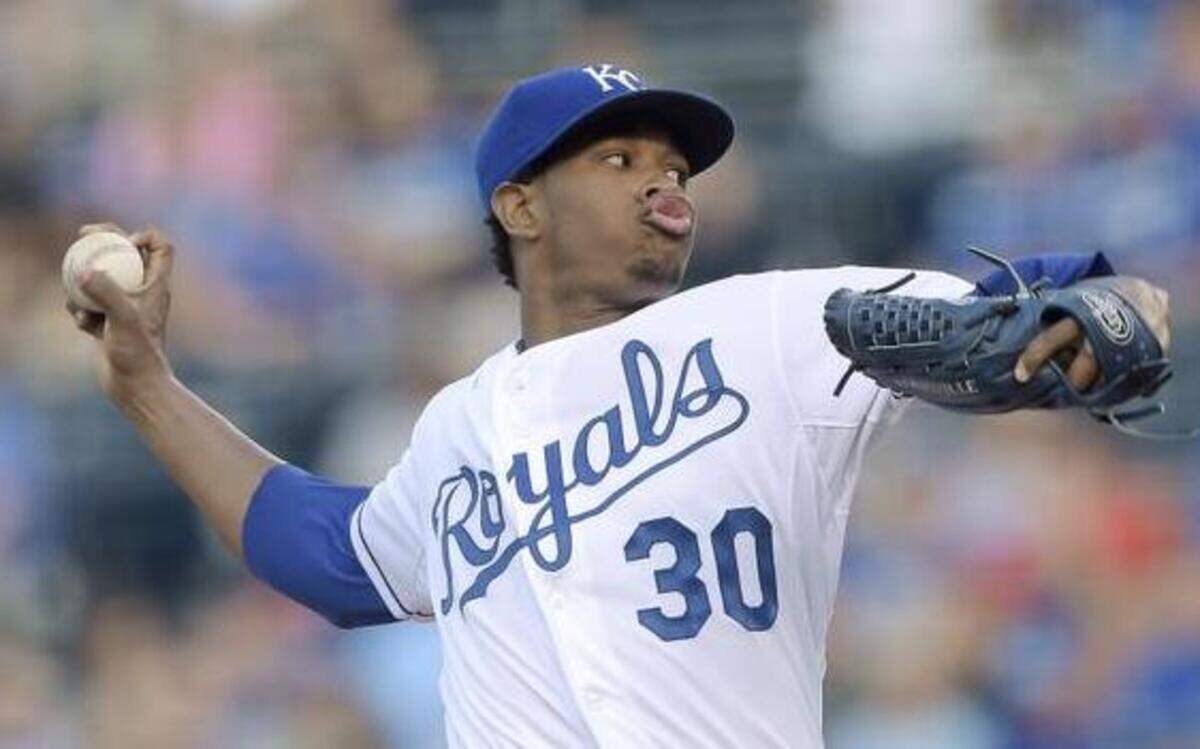 
Kansas City Royals starting pitcher Yordano Ventura.
