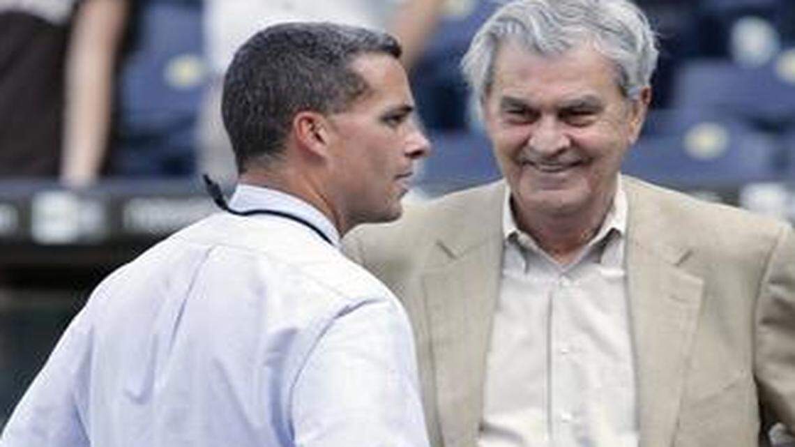 
Royals general manager Dayton Moore (left) and owner David Glass

