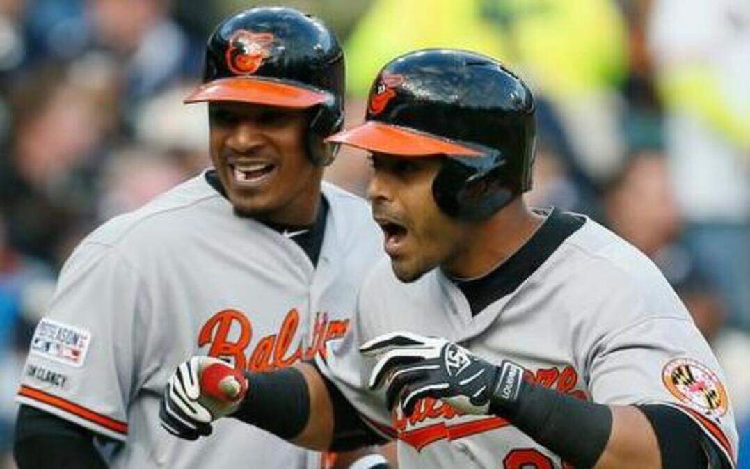 
Orioles designated hitter Nelson Cruz (23), who led the major leagues with 40 home runs in the regular season, continued to prove his value to the club with a pair of two-run home runs and five RBIs during the three games against the Detroit Tigers.
