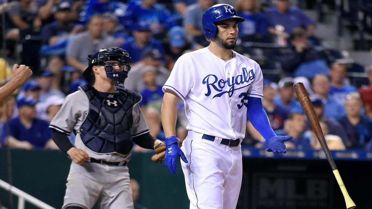 
The Royals, including Eric Hosmer (right) have been struggling at the plate.
