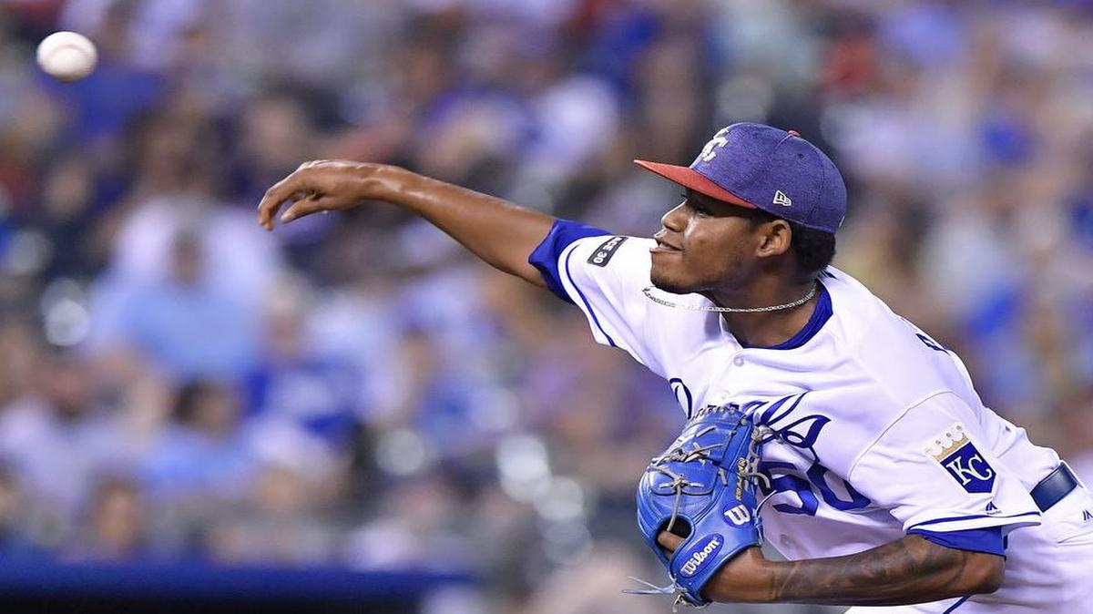 Royals reliever Miguel Almonte pitched a scoreless inning in Saturday’s 10-5 loss to the Twins in the second game of a doubleheader at Kauffman Stadium.