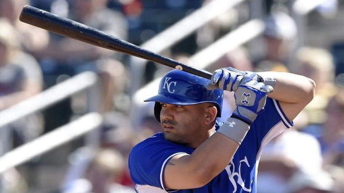 
Royals designated hitter Kendrys Morales 
