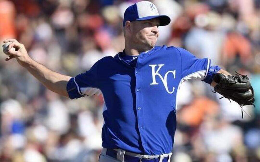 
Kansas City Royals relief pitcher Ryan Madson.
