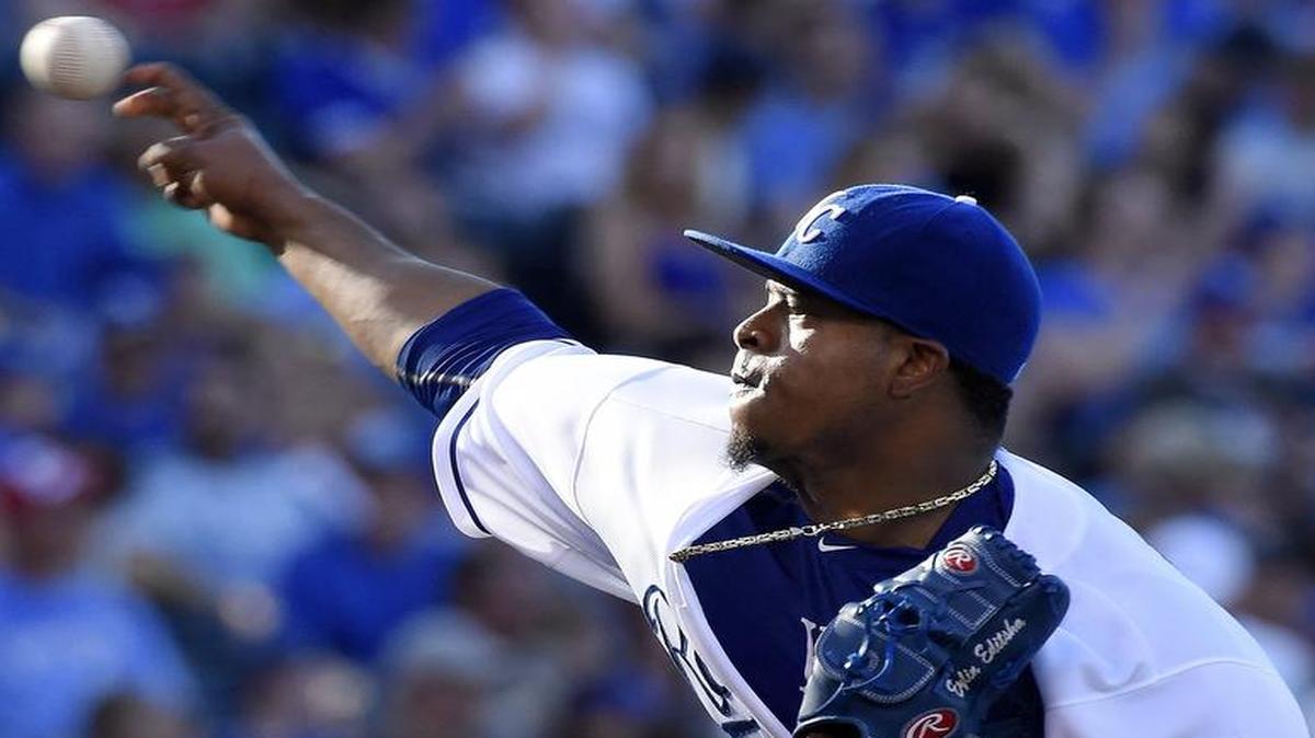 
Royals starter Edinson Volquez allowed four runs on eight hits in five-and-a-third innings, but still picked up his seventh win of the season thanks to a five-run bottom of the fifth for the Royals offense. 
