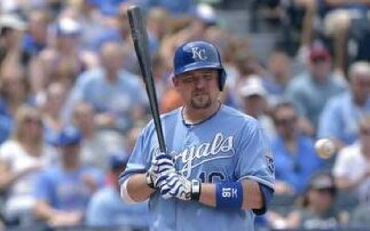 
Kansas City Royals designated hitter Billy Butler was walked during a June 29, 2014, game against the Los Angeles Angels at Kauffman Stadium in Kansas City, Mo.
