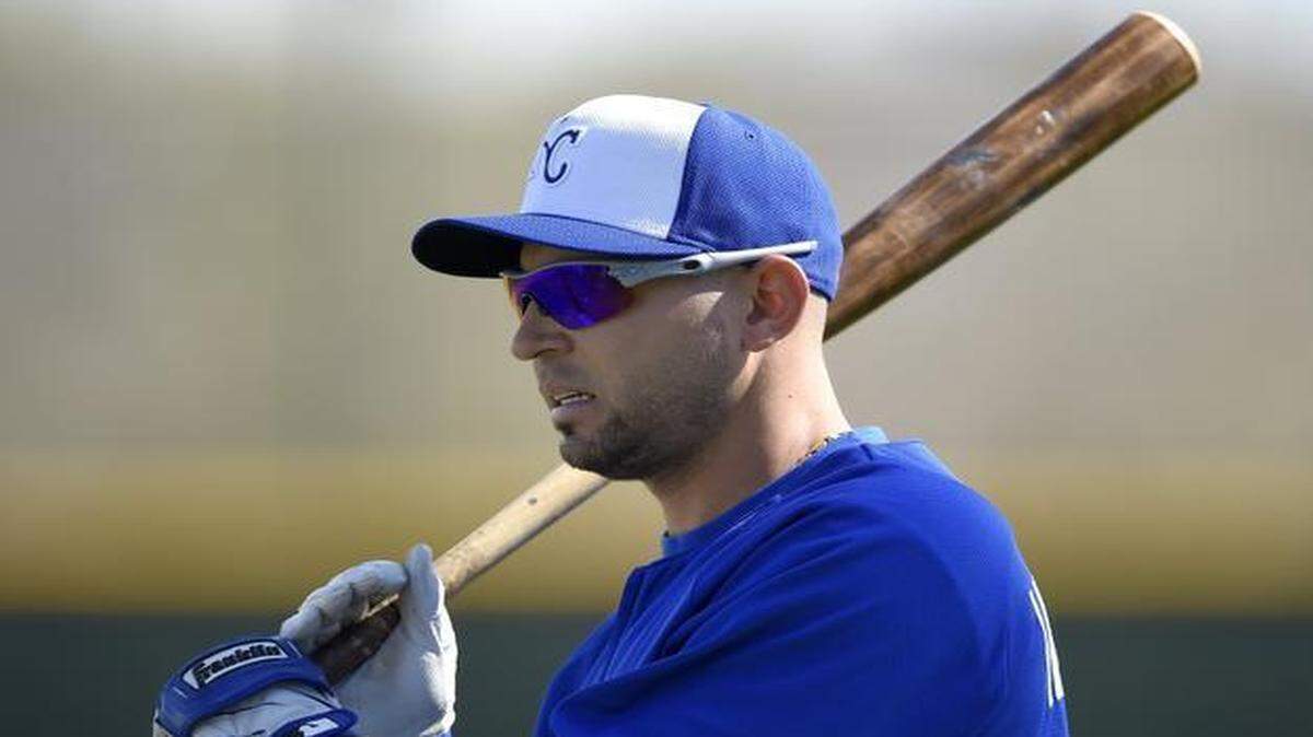 
Omar Infante will play his first Cactus League game at second base for the Royals on Monday.
