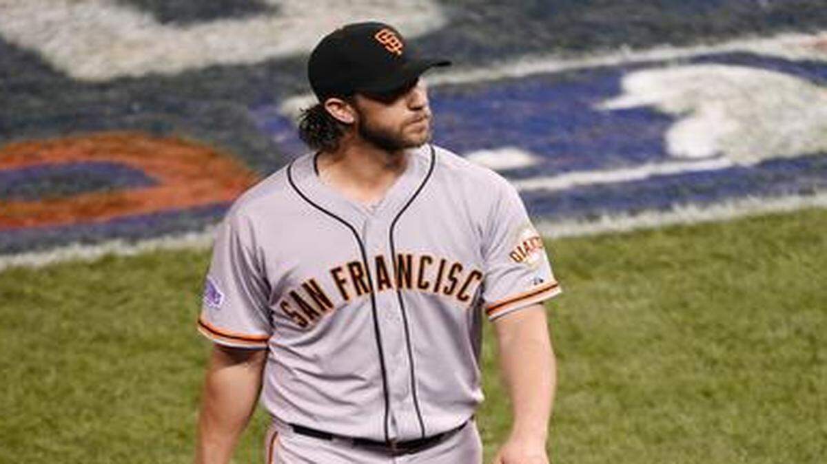 
San Francisco Giants starting pitcher Madison Bumgarner dominated in all three appearances in the World Series this year.


