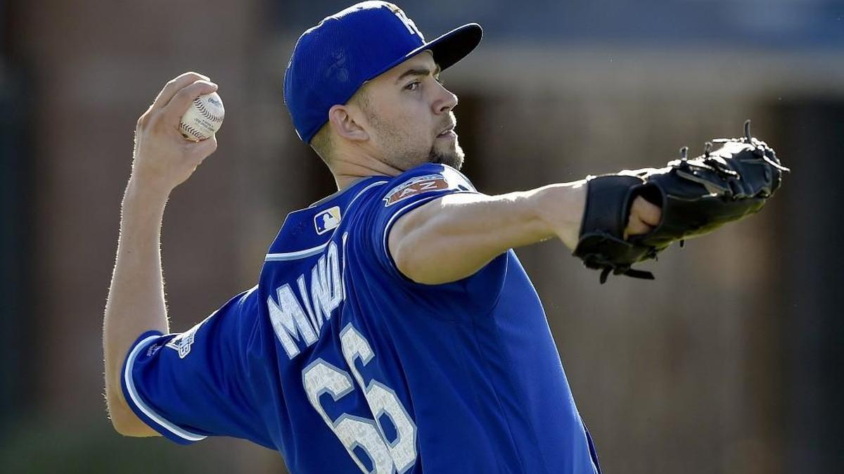 Pitcher Mike Minor has a 9.20 ERA with 14 strikeouts and six walks in 14 2/3 innings for Class AAA Omaha this season.