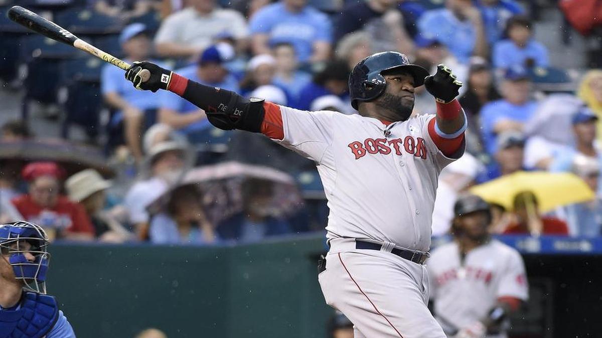 
David Ortiz launched a solo home run in the fourth inning, one of three home runs by Red Sox hitters as Boston beat the Royals 13-2 on Sunday at Kauffman Stadium.
