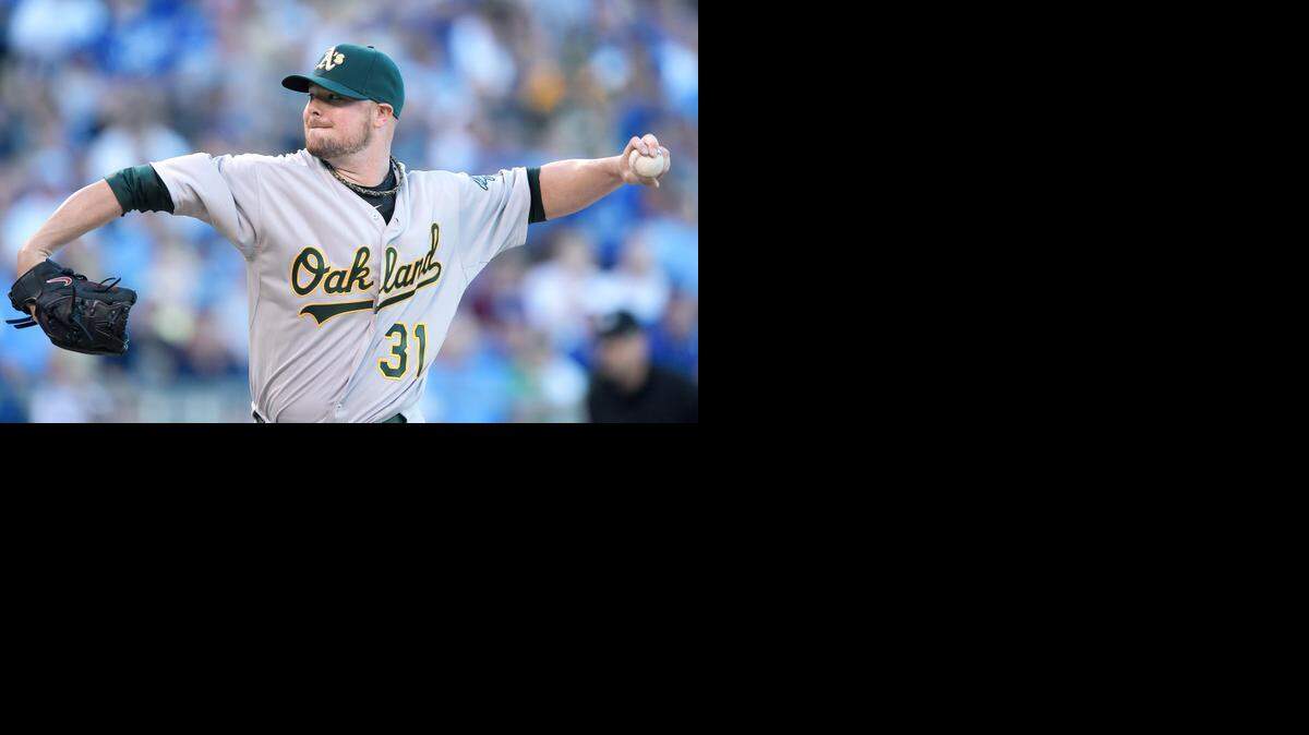 
Although Tuesday night’s game was only Jon Lester’s third start for the Oakland Athletics since being traded from the Boston Red Sox, he now has befuddled the Royals twice wearing green. The Athletics won the game 11-3.
