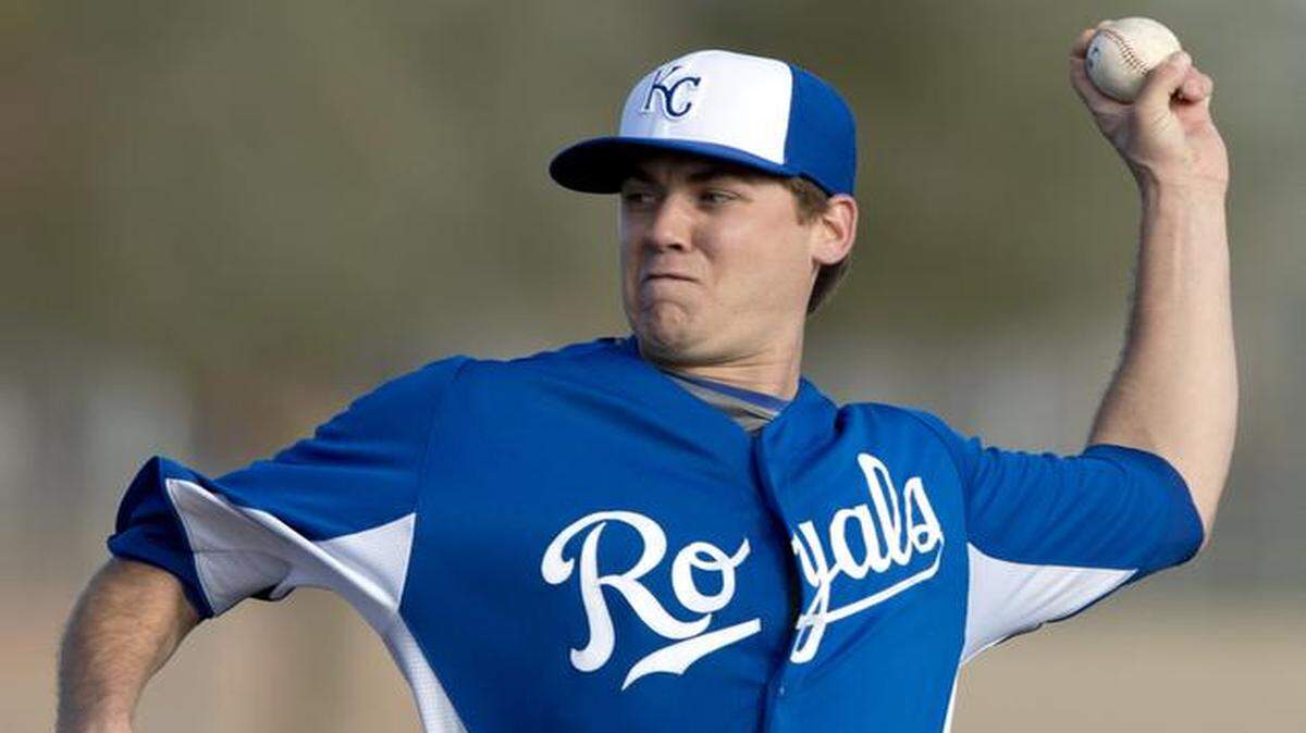 
Royals pitcher Justin Marks during 2013 spring training in Surprise, Ariz. 

