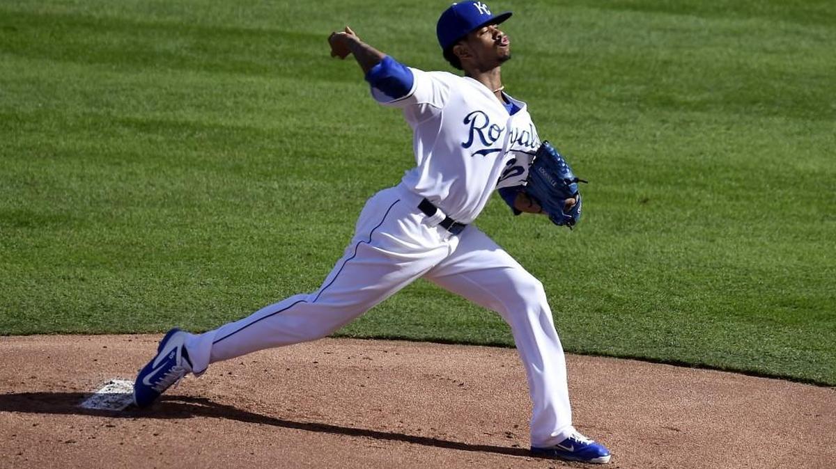 Kansas City Royals starting pitcher Yordano Ventura during his start in Game 2 of the American League Championship Series.