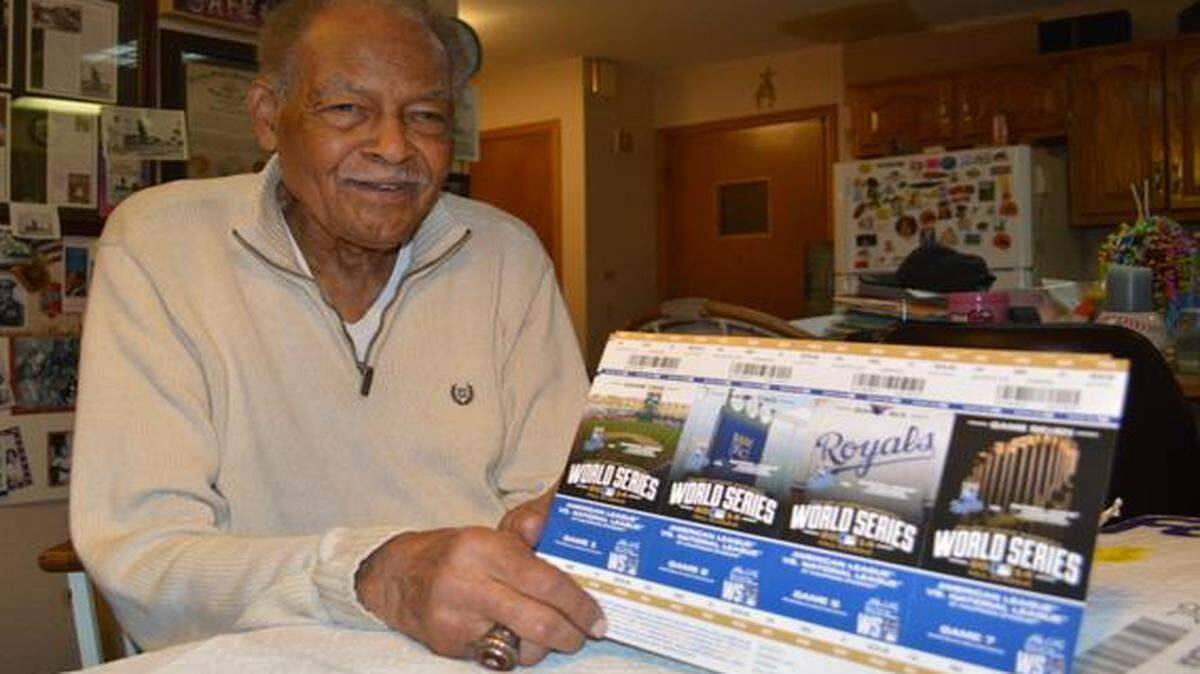 
Bob Motley, 91, a Royals fan since the team’s inception in 1969, already has his World Series tickets if the Royals make it that far. 
