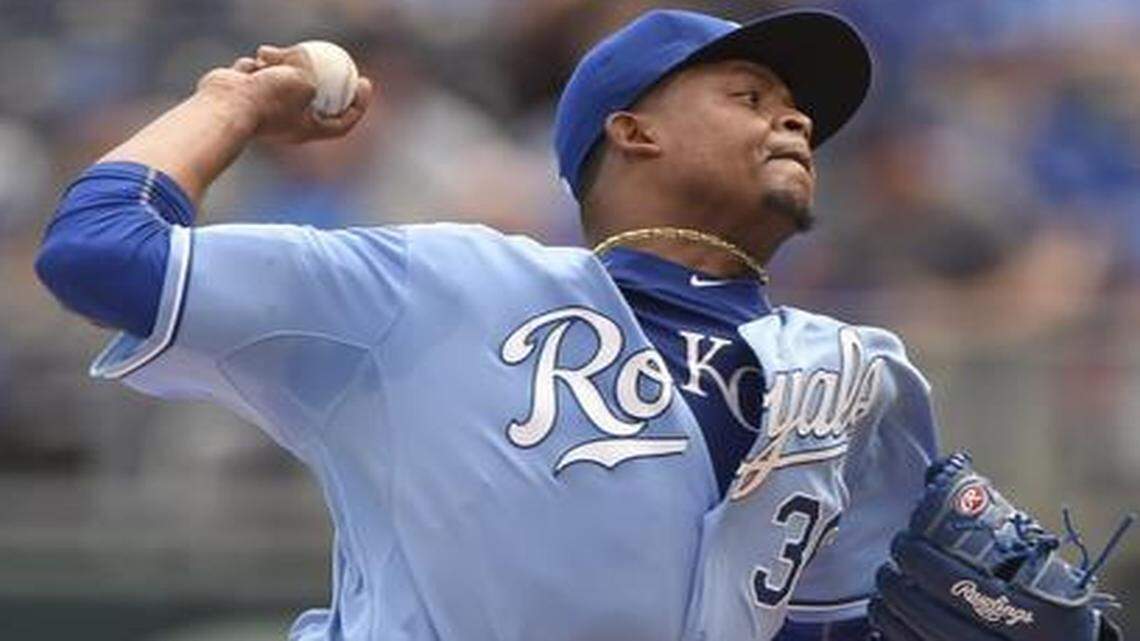 
Kansas City Royals starting pitcher Edinson Volquez allowed one run in eight innings in his KC debut.
