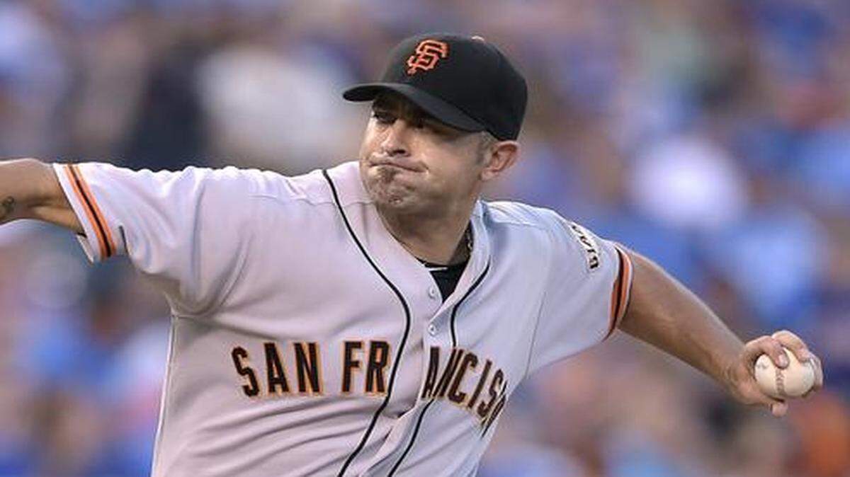 
Giants pitcher Jeremy Affeldt also made a trip to Kansas City earlier this year in August.


