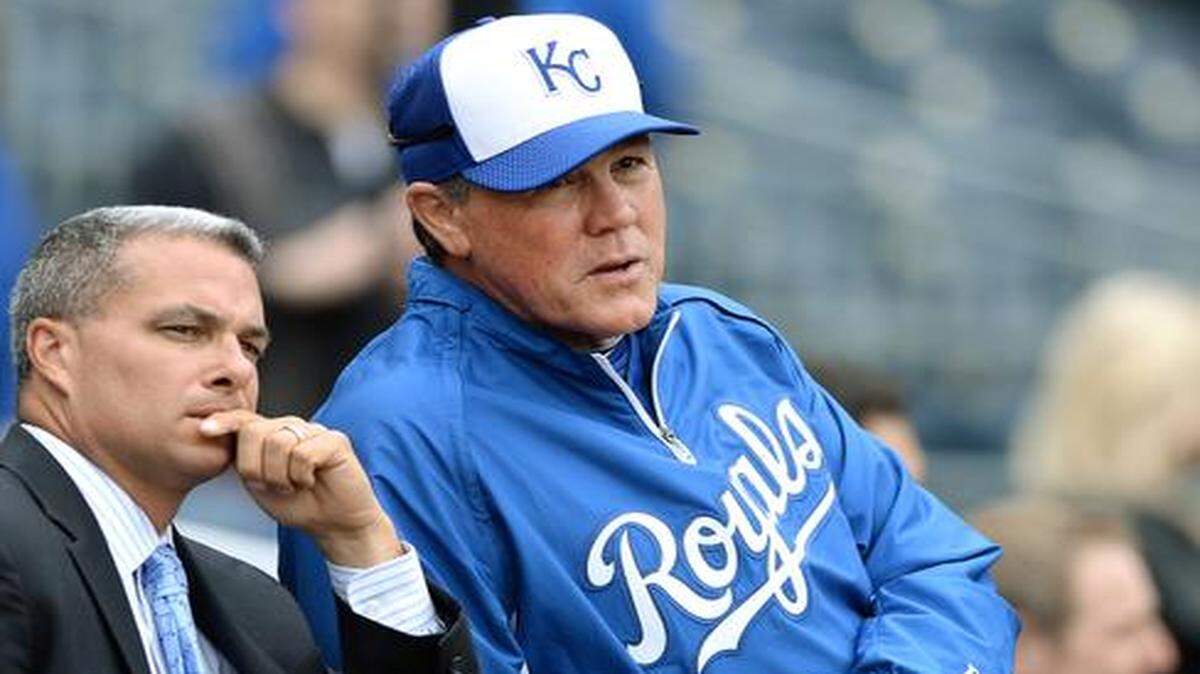 
Royals manager Ned Yost, right, has come under fire for some decisions but has been lauded for others as his club has rocketed into the playoffs. By all accounts, such is the nature of the beast.
