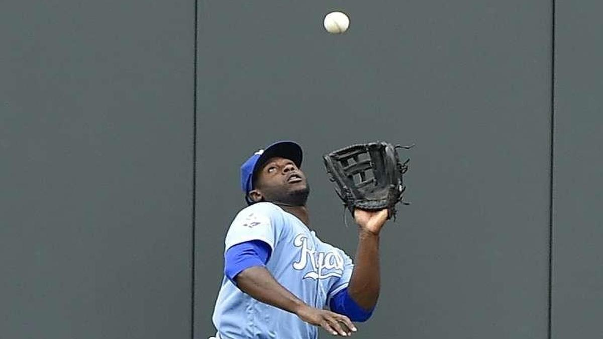 The Royals’ Lorenzo Cain has made all his starts in center field this season.