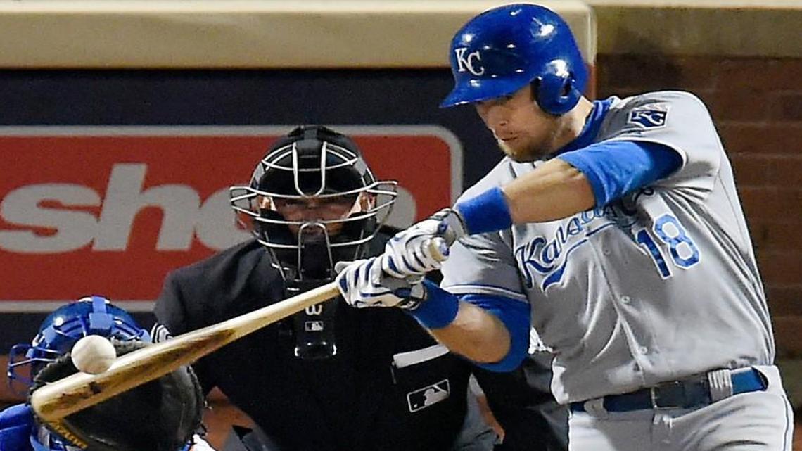 Ben Zobrist tied a major-league record with his eighth double of the playoffs on this hit in the sixth inning of Game 4.
