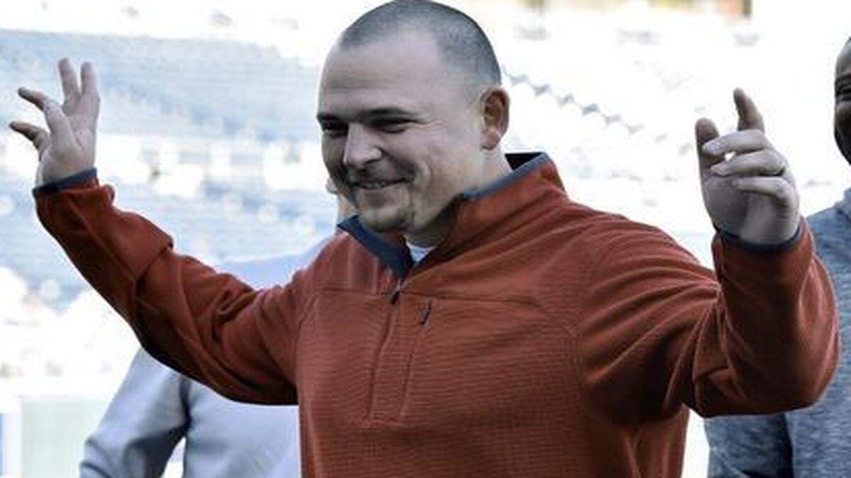 
Billy Butler says he doesn’t believe his time with the Royals organization is finished despite signing with the Oakland A’s as a free agent this offseason. “It’s disappointing, but you understand that the game’s a business and I didn’t leave on bad terms,” the designated hitter said Sunday in Springfield as he was inducted into the Missouri Sports Hall of Fame. “I’d be more than happy to come back. That’s home for me.” He is pictured with Lorenzo Cain at the season celebration Oct. 30 at Kauffman Stadium after the Royals lost to the San Francisco Giants in the World Series.
