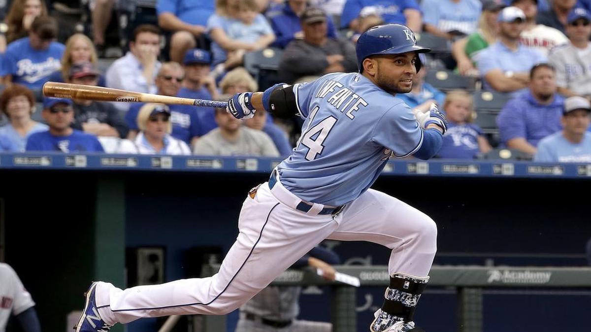 
Royals second baseman Omar Infante had a .204 batting average going into Monday’s game in Milwaukee.
