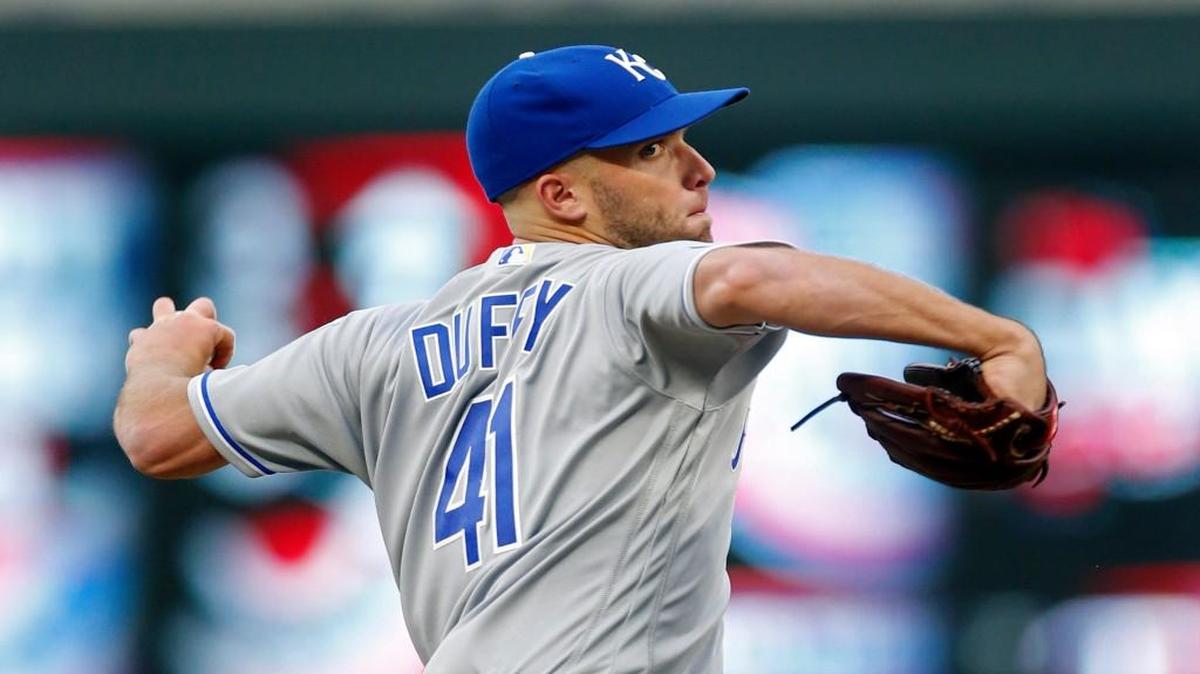 Kansas City Royals pitcher Danny Duffy will make his second start of the season Saturday night in Houston.