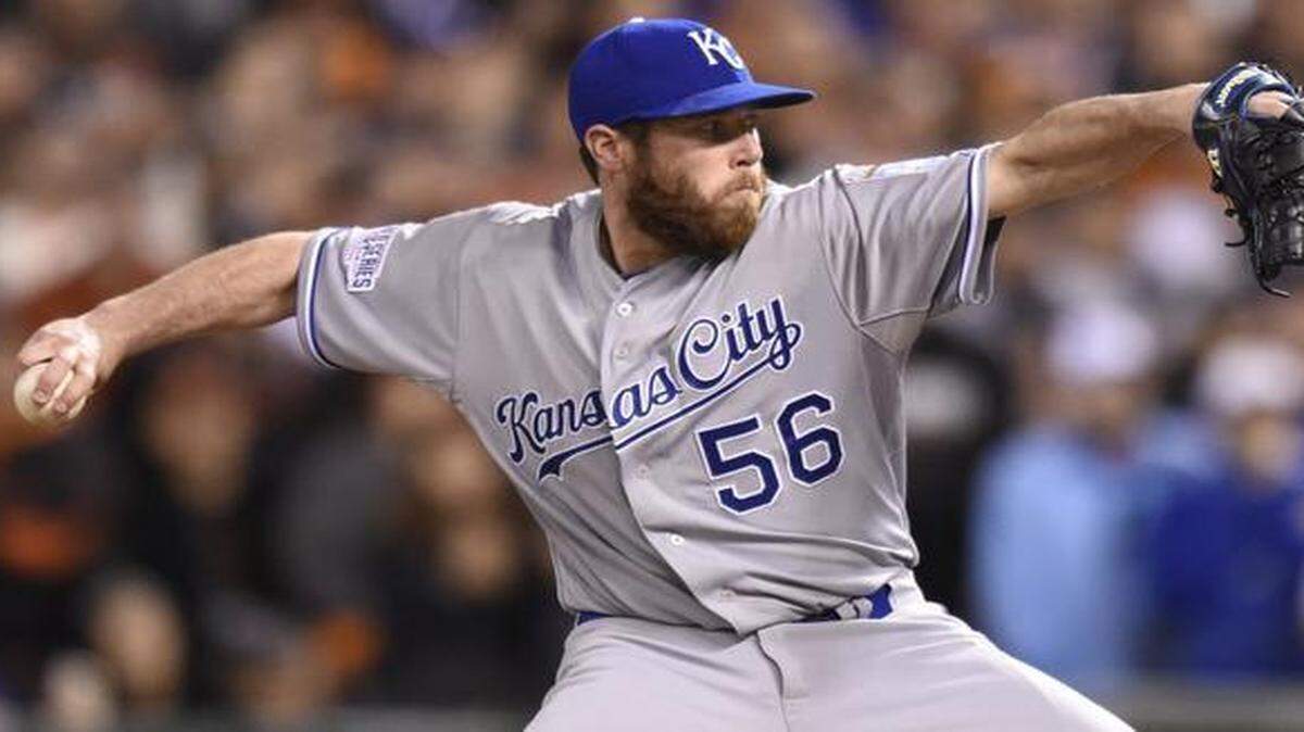 
Kansas City Royals relief pitcher Greg Holland.
