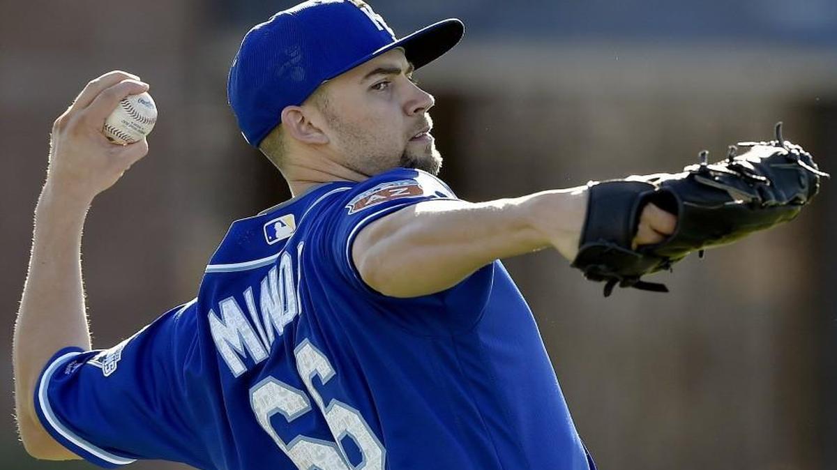 Pitcher Mike Minor remains at the Royals’ complex in Surprise, Ariz., continuing his recovery from a torn labrum in his left shoulder. He has been throwing since spring training, building up his arm strength and his velocity. Royals general manager Dayton Moore says Minor could leave Arizona in the next few weeks.