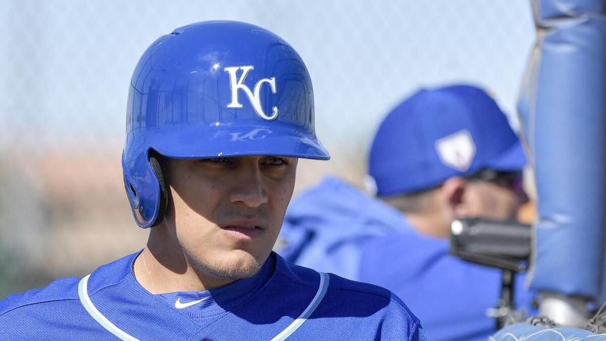 Nicky Lopez was once an up-and-coming Kansas City Royals infielder. Eight years later, in 2026, he is now with the Texas Rangers. This photo is from KC’s spring training in 2019 in Surprise, Arizona.