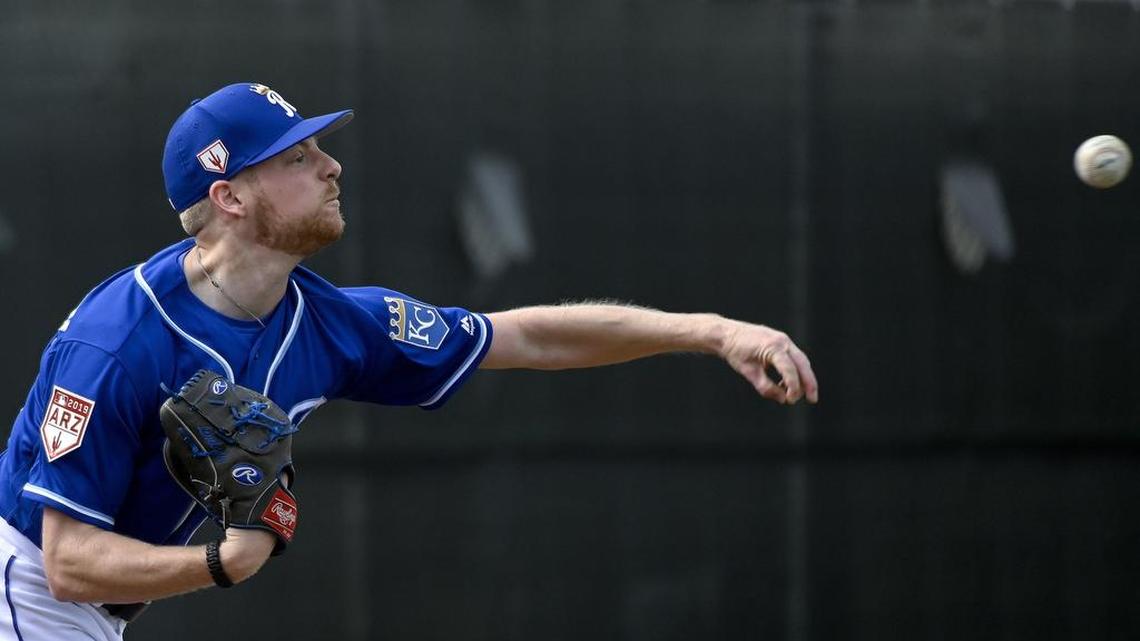 Kansas City Royals pitcher Richard Lovelady on Friday, February 15, 2019 in Surprise, AZ.